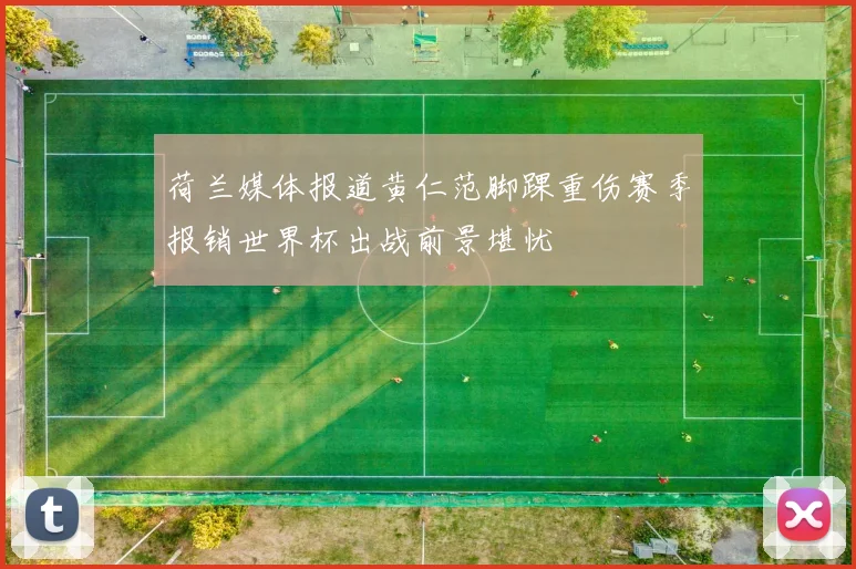 荷兰媒体报道黄仁范脚踝重伤赛季报销世界杯出战前景堪忧